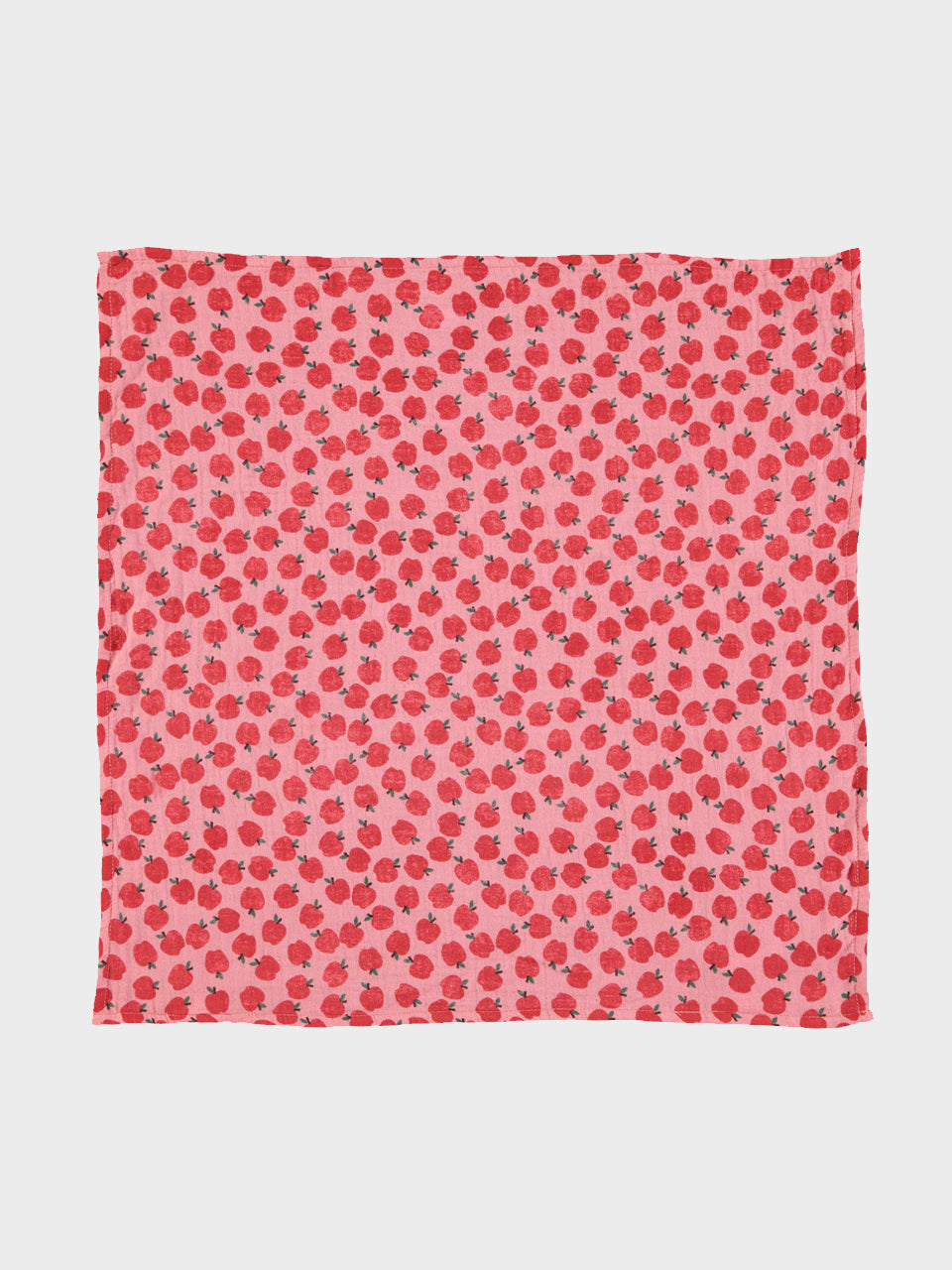 piupiuchick - bandana - Pink w/ red apples