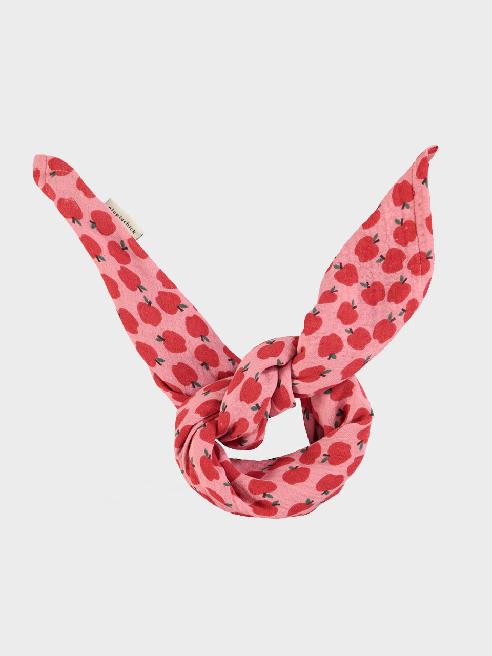 piupiuchick - bandana - Pink w/ red apples