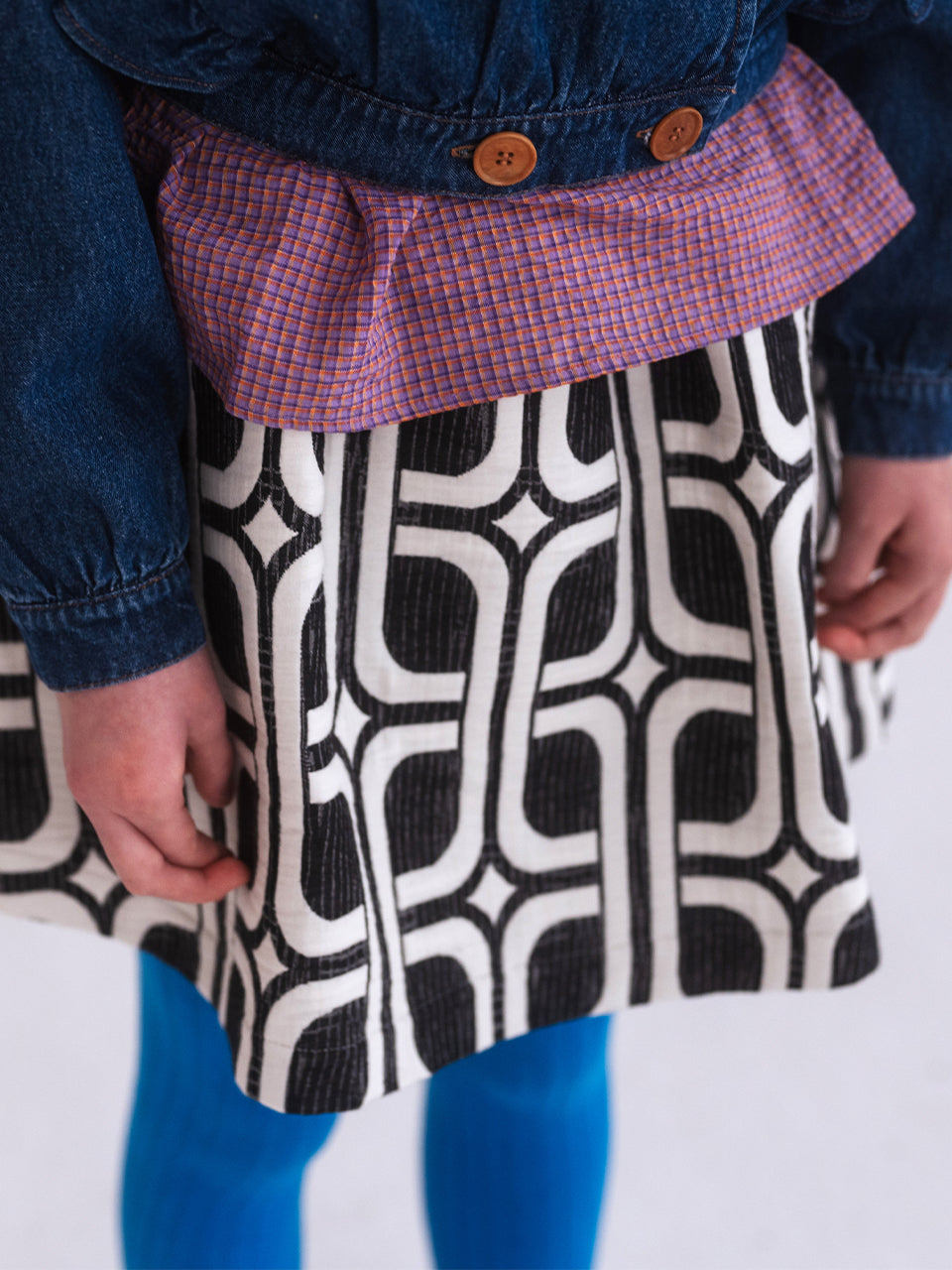 Repose AMS - Mini Skirt - Line Maze