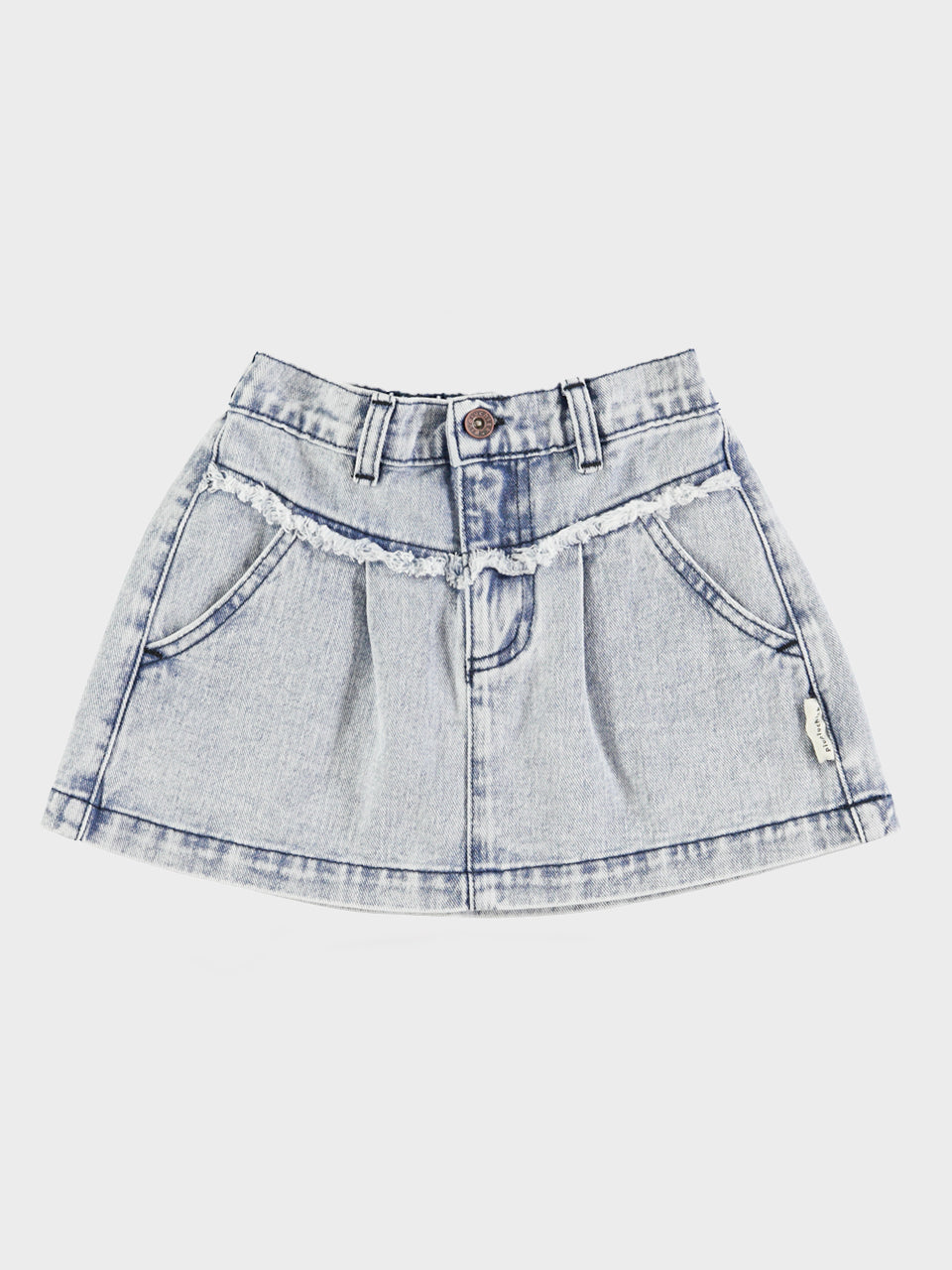 piupiuchick -Short Skirt - Jeans - Washed Light Blue