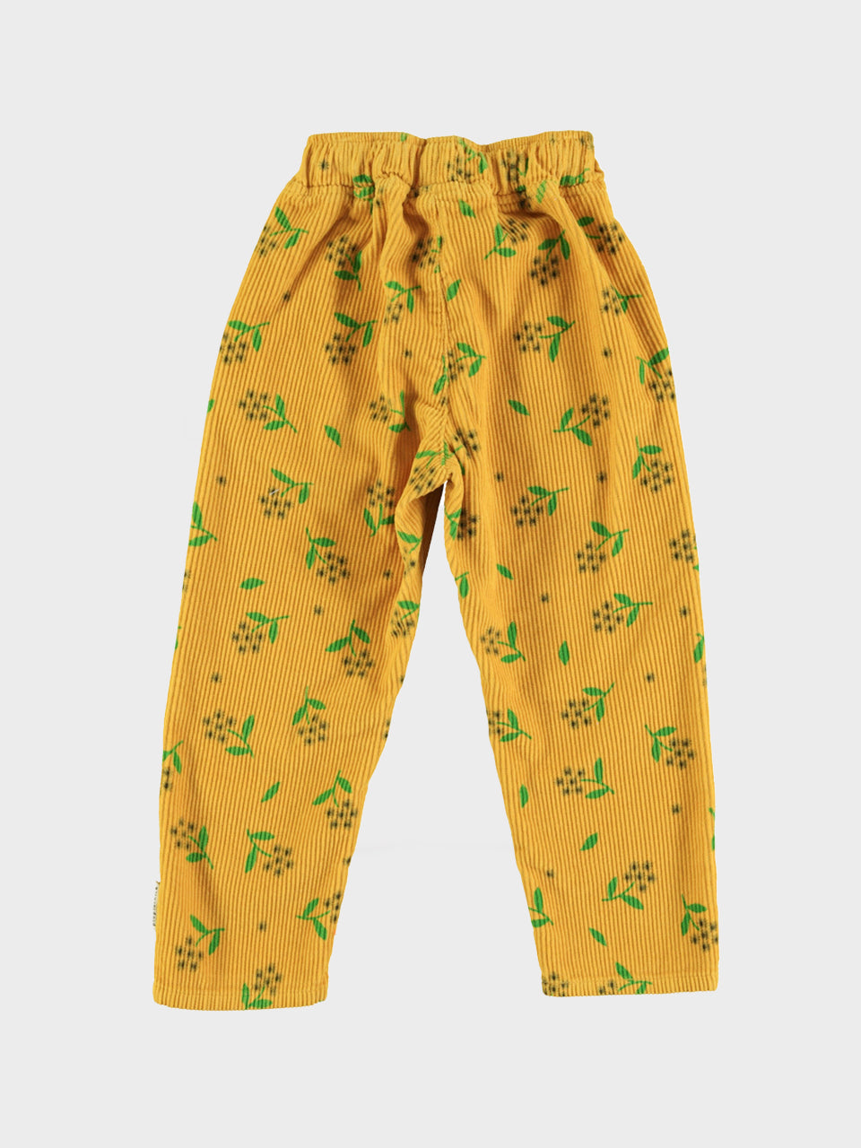 piupiuchick - Trousers - Yellow Mustard w/ Flowers allover