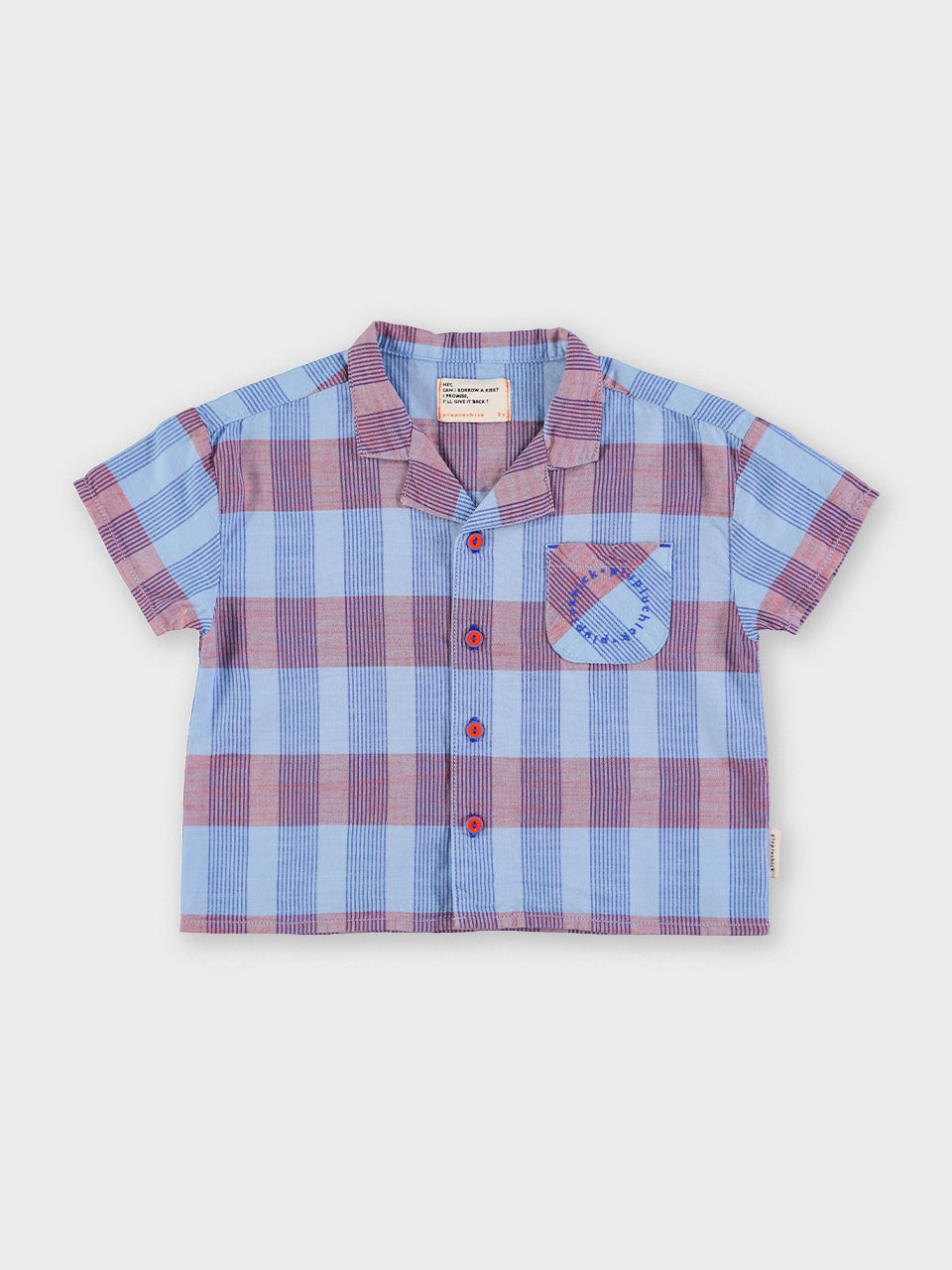 piupiuchick - hawaiian shirt - blue checkered