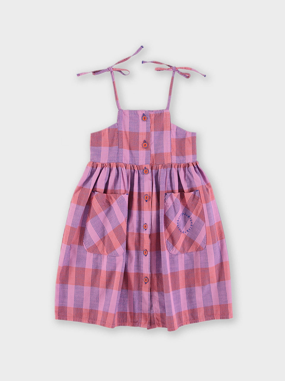 piupiuchick - long dress - lavender checkered