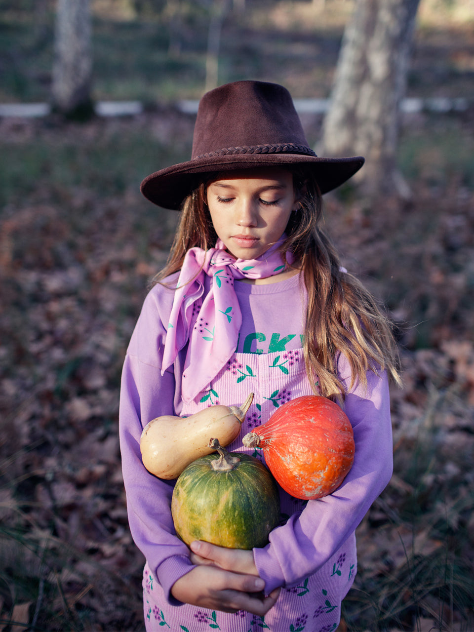 piupiuchick - Dungarees - pink corduroy - w/ flowers allover