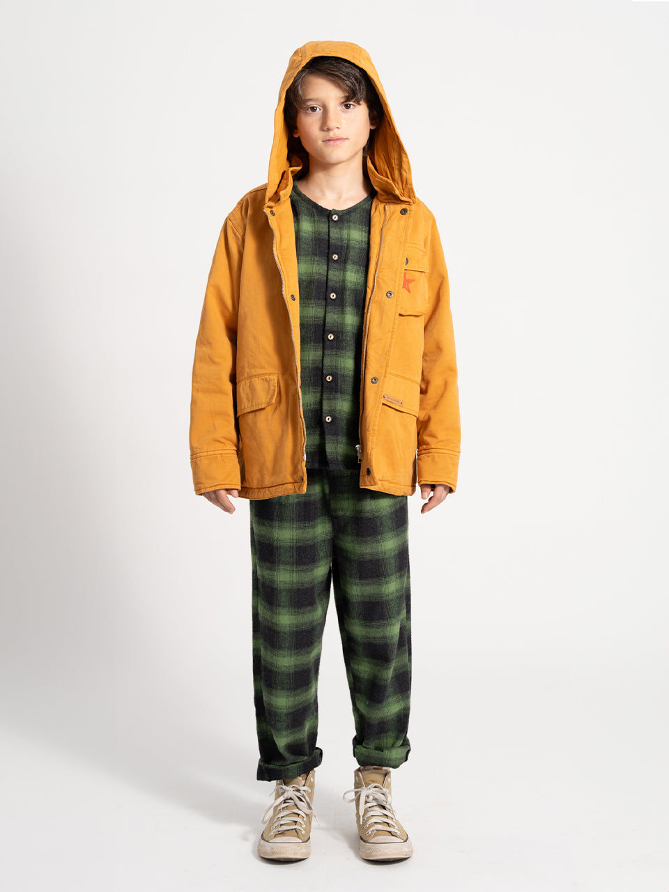 piupiuchick - Trousers - Green & Black Checkered
