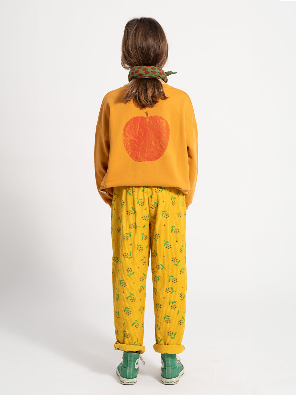 piupiuchick - Trousers - Yellow Mustard w/ Flowers allover
