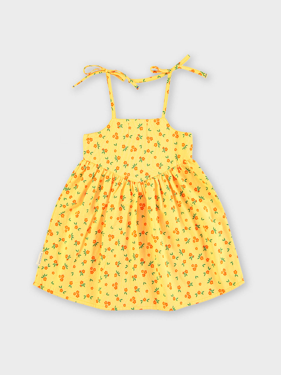 piupiuchick - short dress - yellow w/ flowers allover