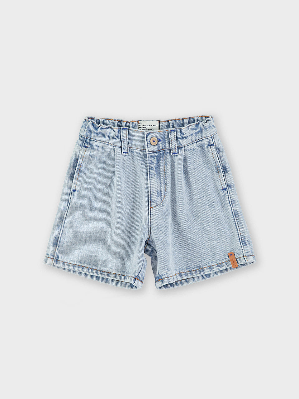 piupiuchick - shorts - washed blue denim