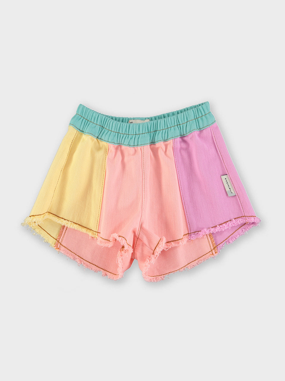 piupiuchick - shorts w/fringes - multicolor pastels