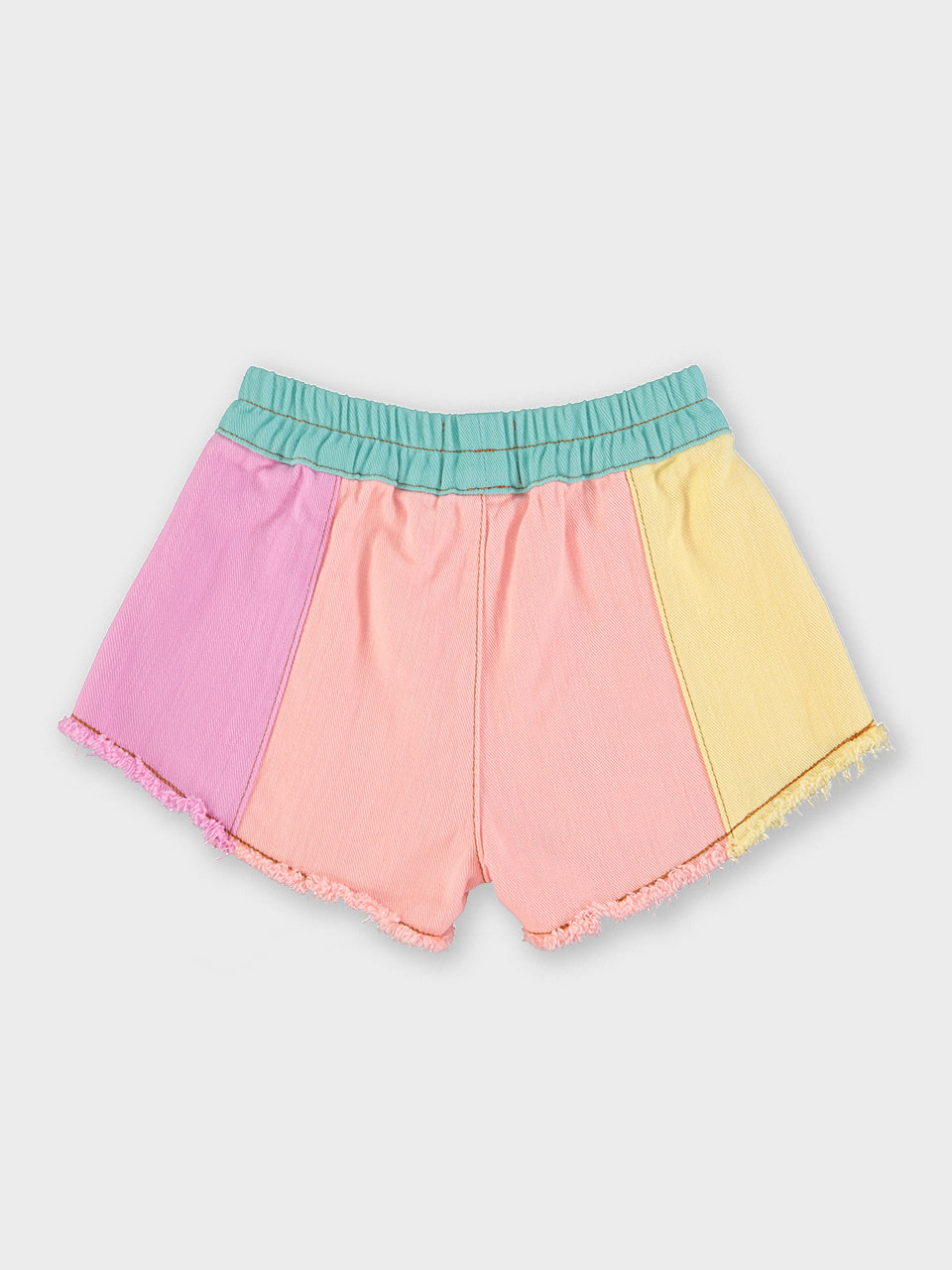 piupiuchick - shorts w/fringes - multicolor pastels
