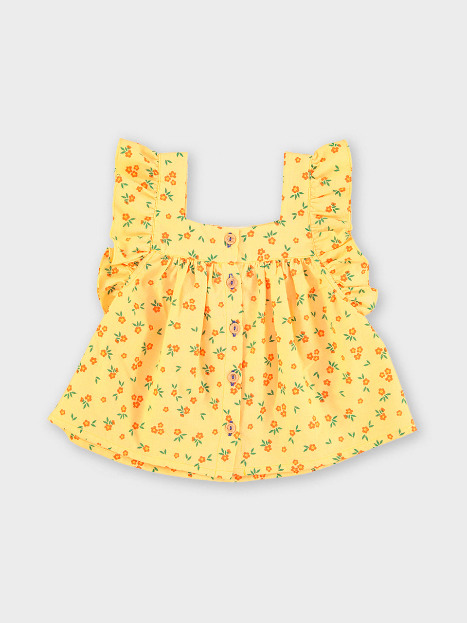 piupiuchick - sleveless blouse - yellow flowers