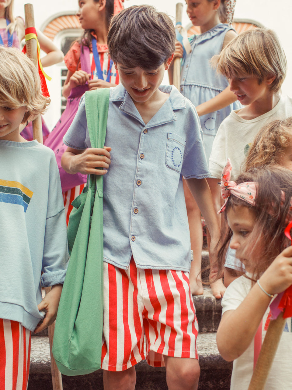 piupiuchick - shorts - red & white stripes