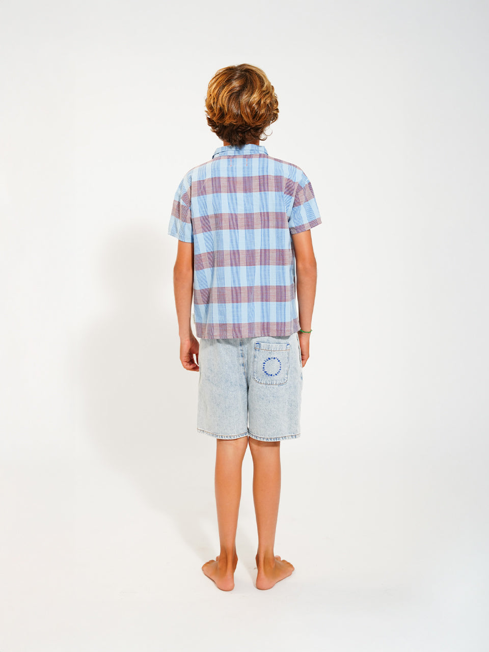 piupiuchick - hawaiian shirt - blue checkered
