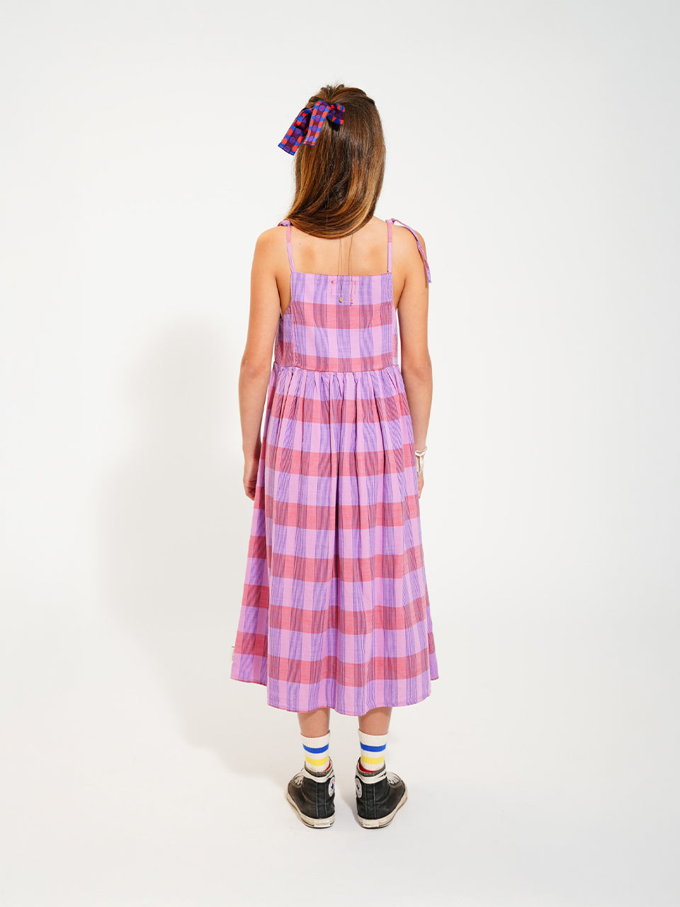 piupiuchick - long dress - lavender checkered