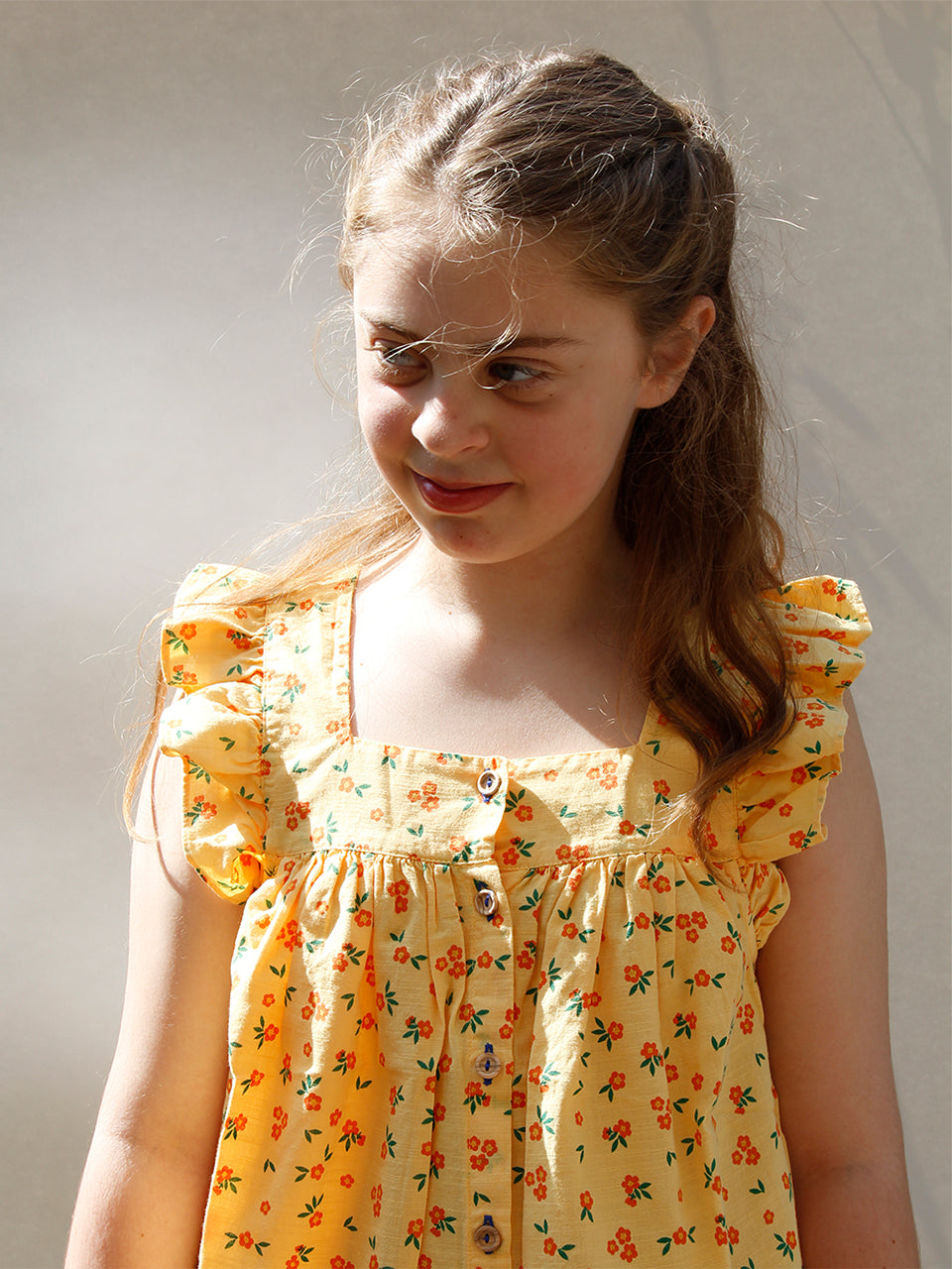piupiuchick - sleveless blouse - yellow flowers