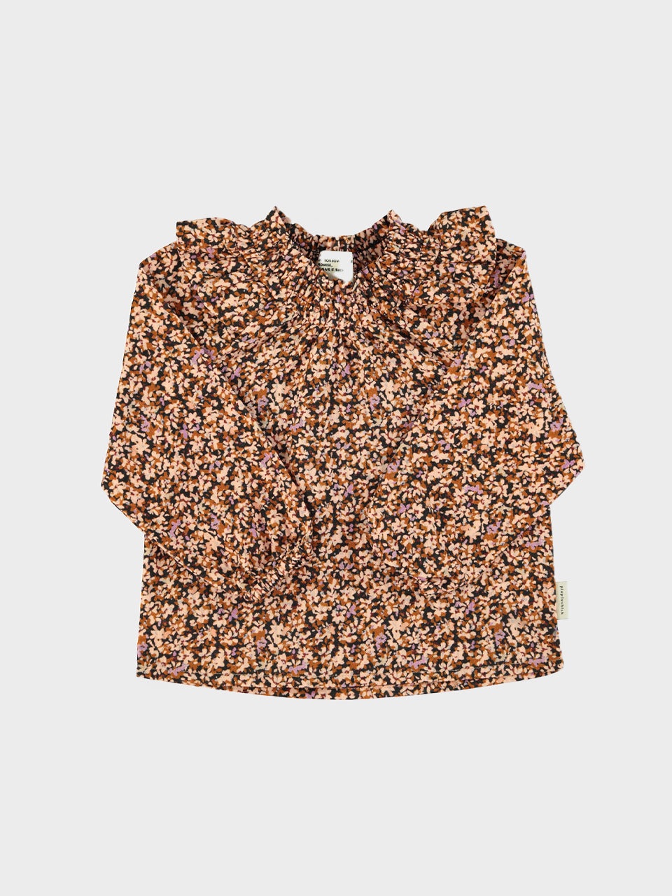 Piupiuchick - Blouse - Light pink & brown flowers