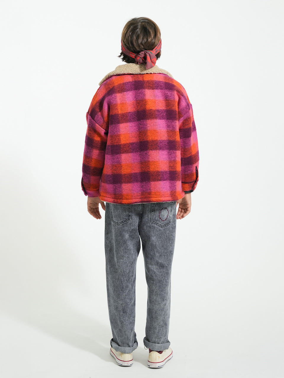 Piupiuchick - Jacket  - Pink & orange checkered