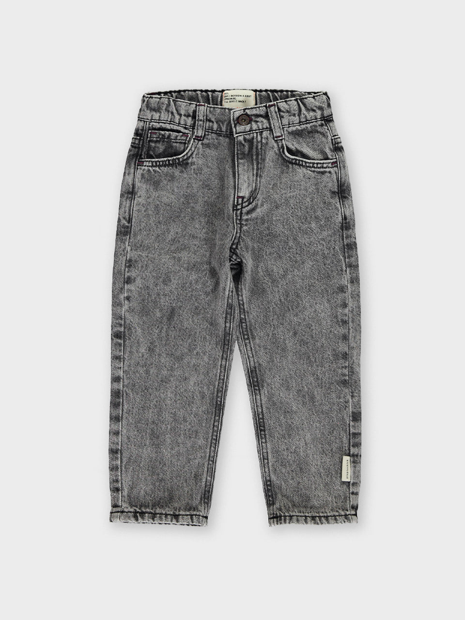 Piupiuchick - Unisex trousers - Washed black denim